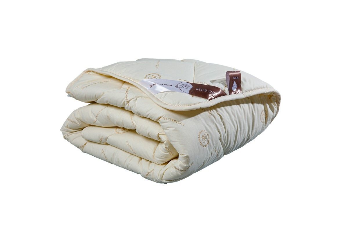 Одеяло MERINO (STANDART) (Шерсть овечья/тик STANDART 1,5 сп (подарочная упаковка))