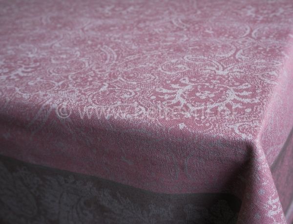 Скатерть "Классическая" 150*150,полулен,серый/сиреневый,арт 05С-28ЯК