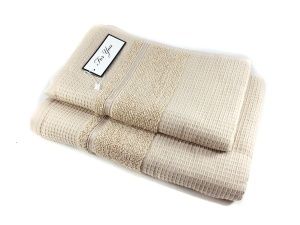 Полотенце махровое ВАФЛЯ-МАХРА 50х90 цв, капучино, QD-VAFLI, пл. 500гр. Узбекистан. АД