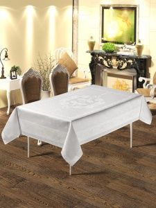 Скатерть "DO&CO,160х220 броде жаккард, PERLA, Турция