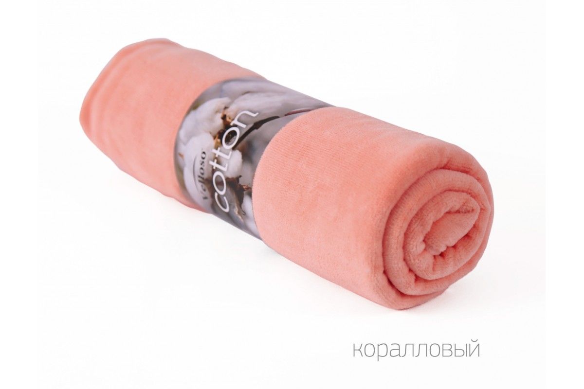 Полотенце VELOUR SOFT TOUCH "Коралловый" (35х75 см)