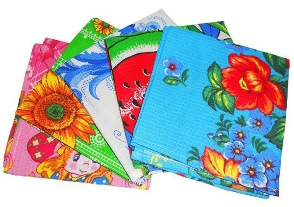 Полотенце вафельное набивное 45х80 "Хозяйственное" пл.140 г/м2
