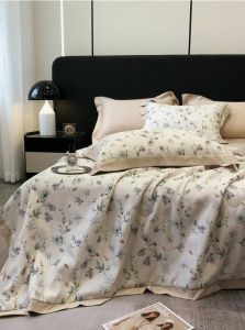 Постельное белье Поплин набивной рис № 6778 2х сп.евро пр (под175х215,пр 220х240,нав.50х70-2 шт),