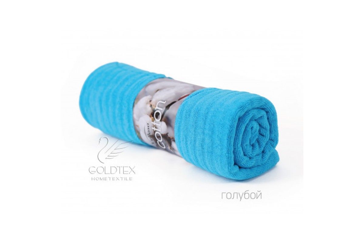 Полотенце COTTON SOFT TOUCH "Голубой" (90х160 см)