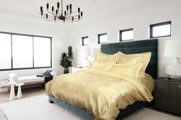 Постельное белье сатин жаккард однотонный 2,0 сп., Санлайт "ГолдТекс"