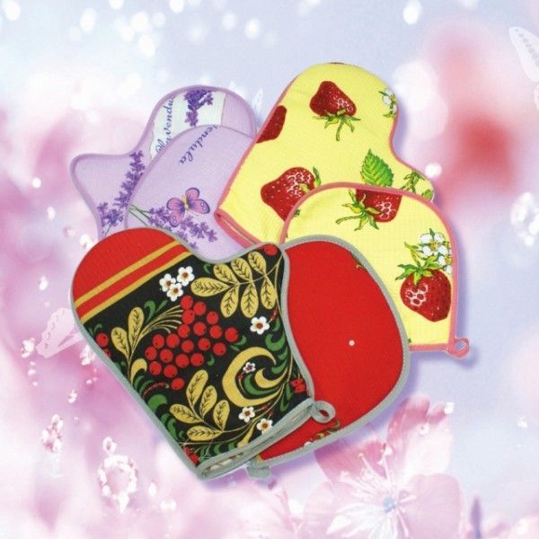 Набор Рукавица+прихватка, вафельный, арт.012, Авиком