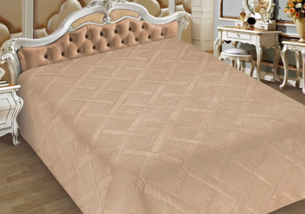 Покрывало стеганое 160х230, "BRUNO", фланель, цв. 93