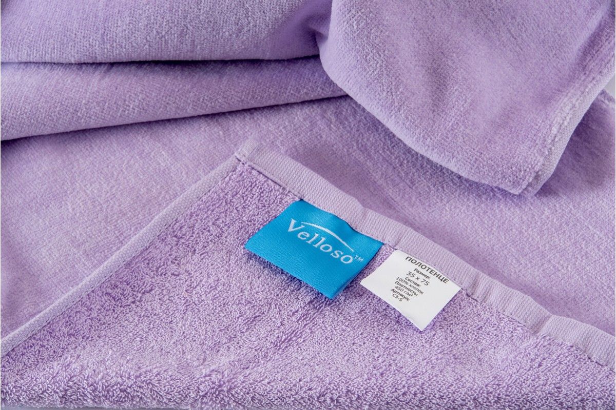 Полотенце VELOUR SOFT TOUCH "Сиреневый" (35х75 см)