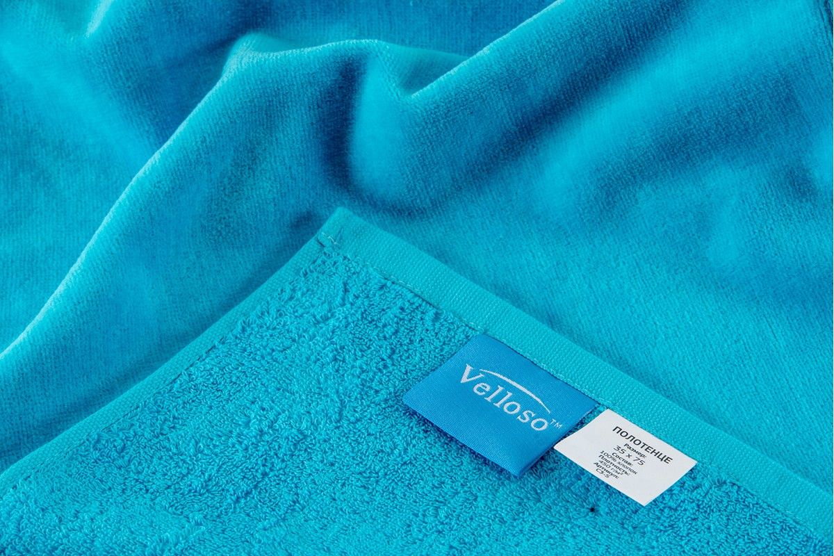 Полотенце VELOUR SOFT TOUCH "Голубой" (35х75 см)
