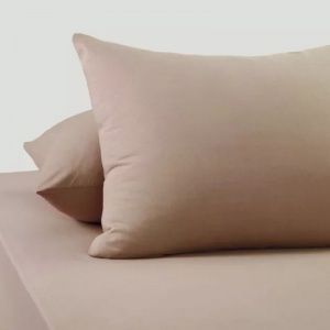 Комплект наволочек 2 шт.,трикотаж. на молнии, 70*70,латте РТИ "Текстильный городок"