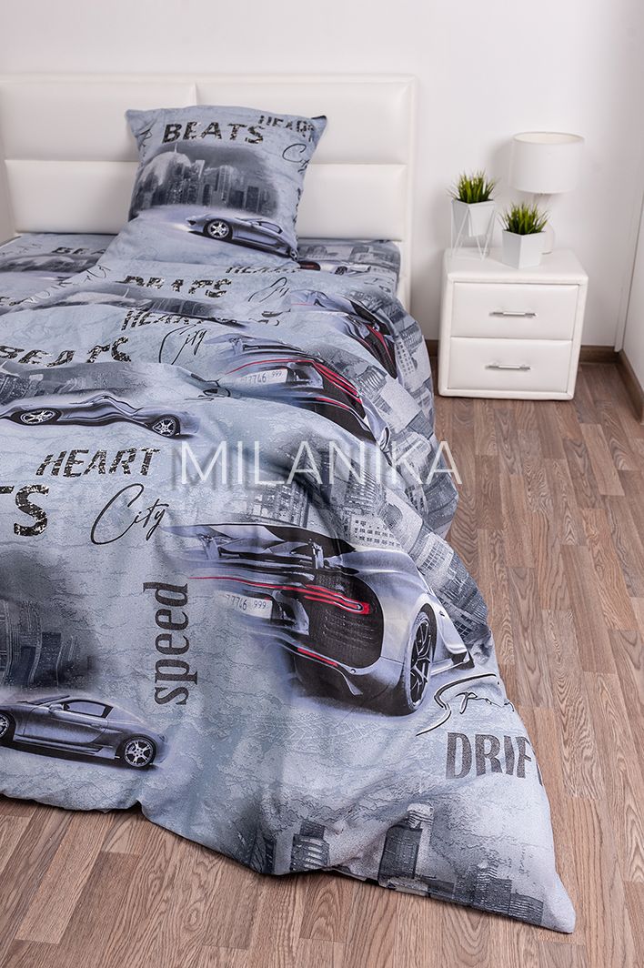 Адреналин (КПБ Бязь 1,5 сп подр. с 1 нав. 70*70)