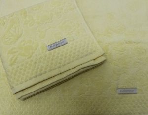 Полотенце махровое BORBOLETAS 70х140, желтый -1435, пл-ть 480 гр., Бразилия