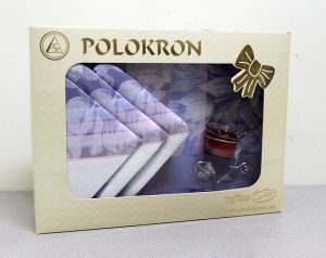 Комплект подарочный "Версаль" (скатерть 150х200, 6 салфеток 50*50 см., подсвечник)
