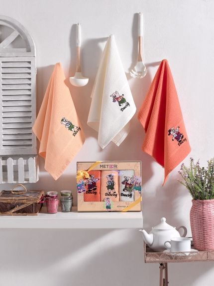 К-т пол-ц METEOR вафель. в короб. 40х60 (3 шт.) СИМВОЛ ГОДА