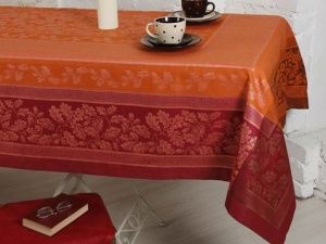Скатерть "Канадский дуб"178х274 жаккард., мережка 100%-хлопок,арт. 0С-23