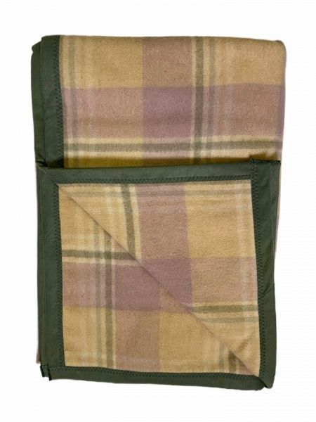 Плед "Триумф" 150х200, 82%-ш,18%-па, клетка, "Жемчуг", пл. 467г/м2