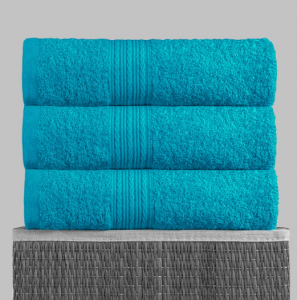 Полотенце махровое 40х70, цв. морская волна, 430 гр.Туркмения Б