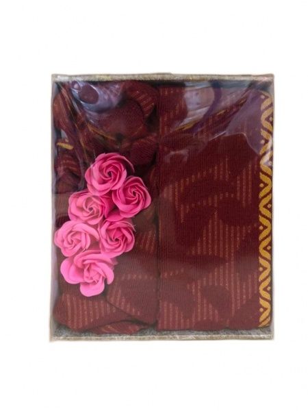 Комплект подарочный "Life" (п-це 50*90, мыльные лепестки )