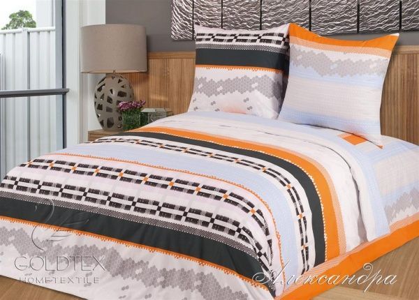 Постельное белье поплин 1,5 сп., Александра "ГолдТекс"