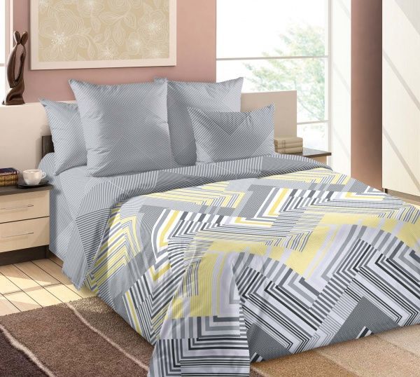 Постельное белье Перкаль 2х сп Тобиас (под. 180*215, простыня 180*220,наволочка 70*70-2 шт