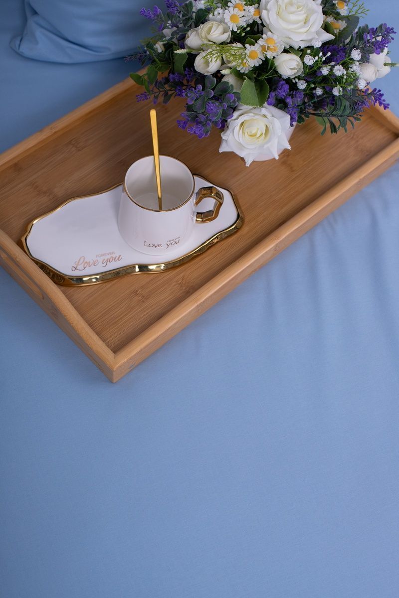 Лазурит простыня (2 спальный поплин г/к)