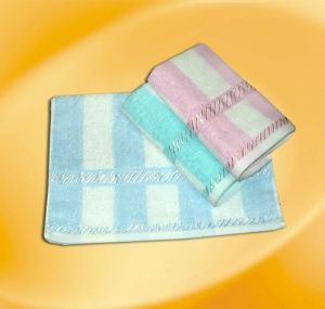 Полотенце махровое 34х78, Широкая полоса, Китай, арт.SUN-F 
