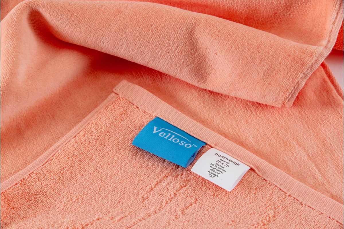 Полотенце VELOUR SOFT TOUCH "Коралловый" (35х75 см)