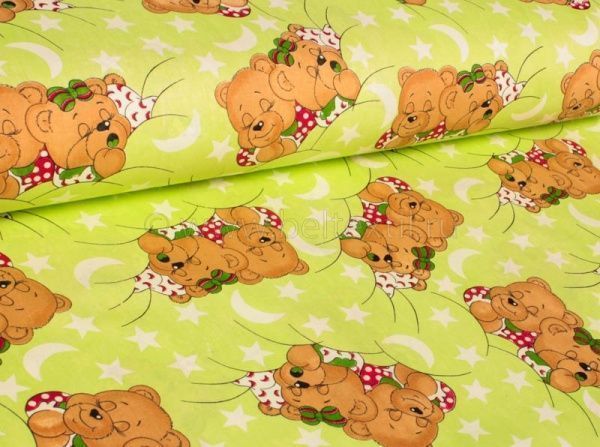 Постельное белье детское бязь наб.1,5 сп.(под 147х215, пр.150х215, нав.70х70-1 шт) пл. 140г/м2