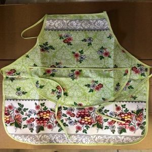 Фартук "Лоза зеленая" 52х75см., с карманом ,рогожка, ,пл.170гр/м2