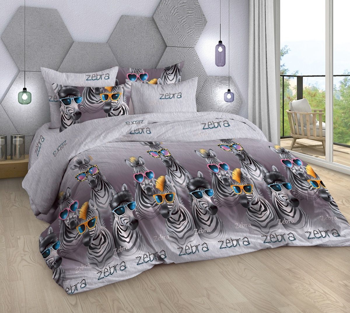 Зебра 13243/1 (Поплин 220 см)