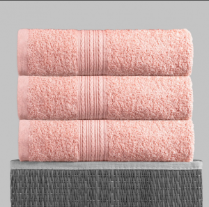 Полотенце махровое 70х140, цв. персиковый, 430 гр.Туркмения Б