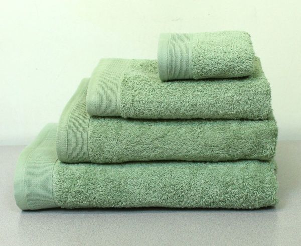 Полотенце махровое 30х50 светло-зеленый, "GUTEN MORGEN"