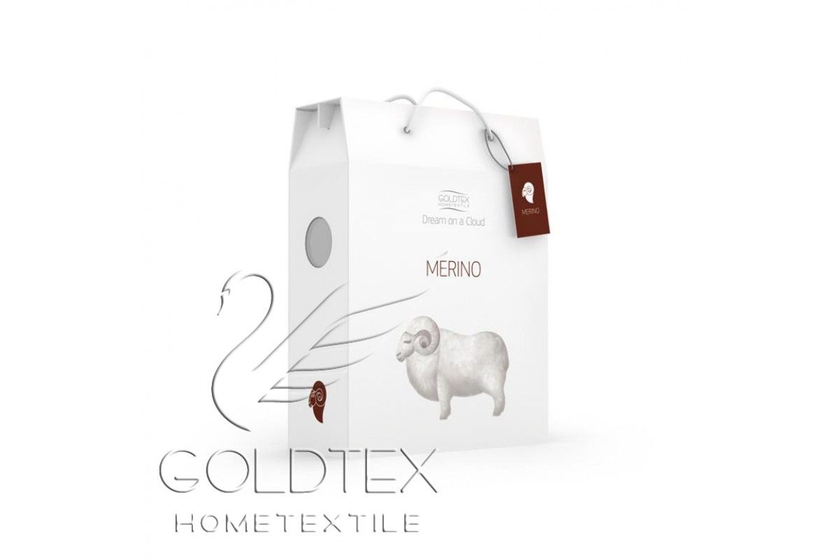 Одеяло MERINO (Золотая осень) (Шерсть овечья/тик SOFT 2,0 сп (подарочная упаковка))