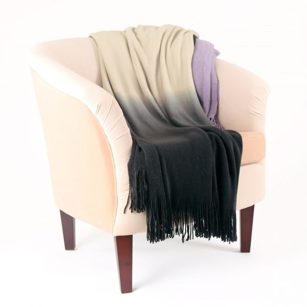 Плед покрывало gentle 150х200, 100% акрил, графит О-03