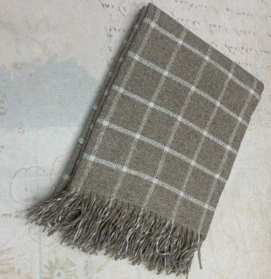 Плед "Палермо 15S/SOUL", 140х200, 20%-ш/40%-акрил/40%-п/э, бел-пес-бел "VLADI" Украина