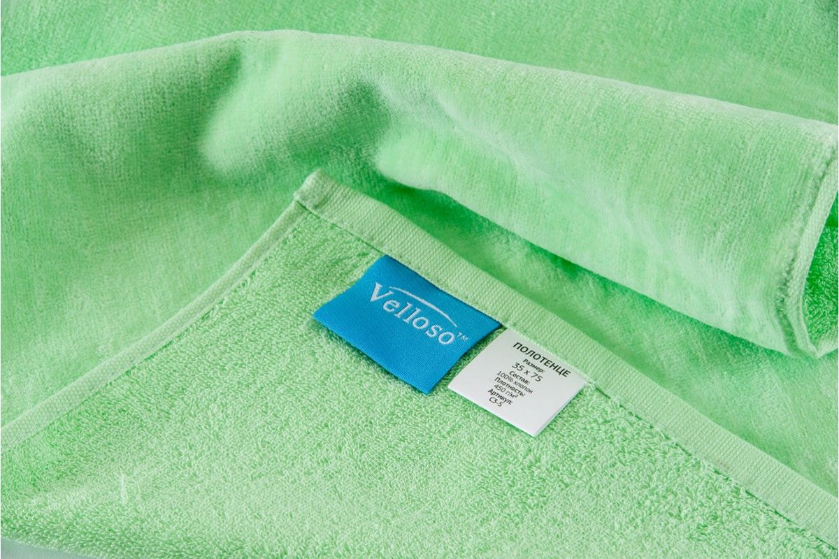 Полотенце VELOUR SOFT TOUCH "Фисташковый" (35х75 см)