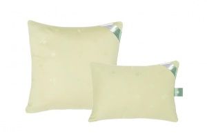 Подушка "Лебяжий пух.  ALOE VERА", 50х70 чехол сатин салат "GoldTex"