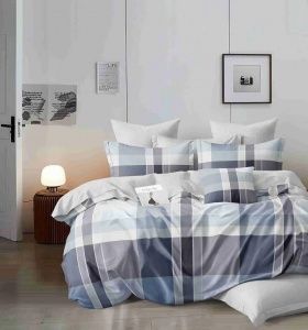 Постельное белье поплин наб. Дуэт (70х70-2 шт) "Клетка" Атра