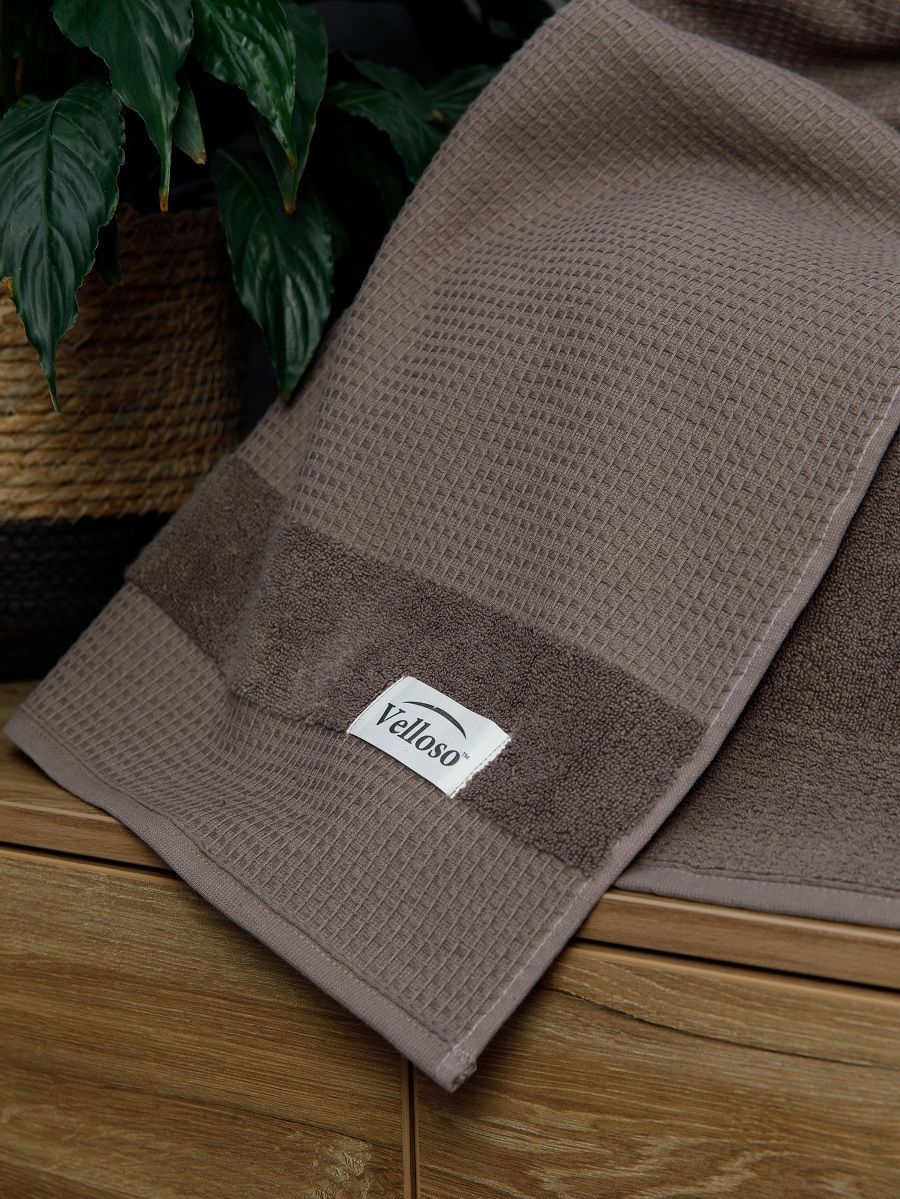 Полотенце COTTON WAFFLES "Коричневый" (70х140 см)