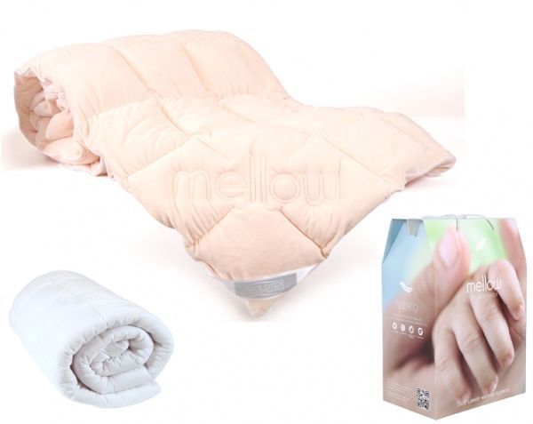 Одеяло "Лебяжий пух."DELICATE TOUCH MELLOW", 200х220, чехол mikrofine белый "GoldTex"