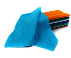 Полотенце махровое 30х50, цв. бирюза, 380гр/м2, Узбекистан