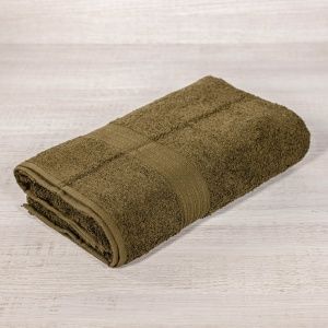 Полотенце махровое  50х90, цв. тёмно-оливковый, 430 гр.Туркмения Б