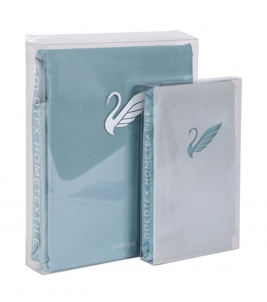 Комплект наволочек 50х70 -2шт, сатин однотон. "COLORS OF LIFE" "Бирюза"